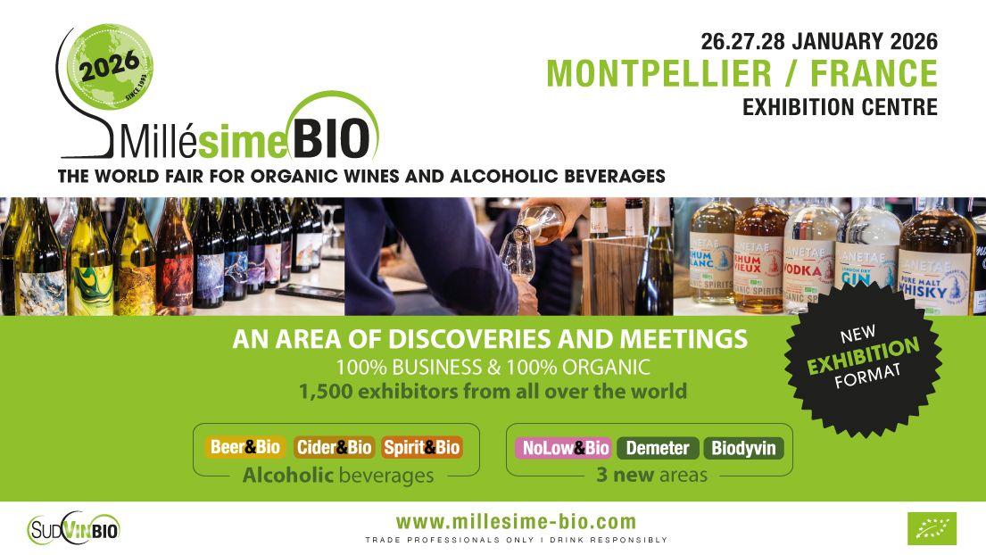 Millésime Bio 2026 全球有機葡萄酒及酒精飲料展覽會 —— 1月誠意開鑼！ - WineNow HK