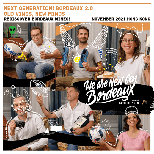 Next Generation! Bordeaux 2.0 企劃發怖 “We are Next Gen Bordeaux. Old Vines, New Minds.” - WineNow HK